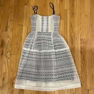 Marissa Webb Elegant Lace Dress in Black and White Size 0